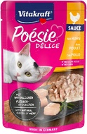 Вологий корм для котів курка в соусі Vitakraft Poésie Délice pouch