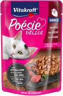 Вологий корм для котів серця в соусі Vitakraft Poésie Délice pouch
