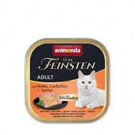 Вологий корм для котів з куркою, лососем та шпінатом Animonda Vom Feinsten Adult with Chicken, Salmon filet + Spinach