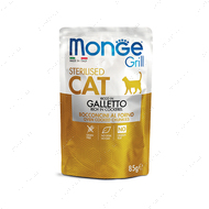 Вологий корм для дорослих кішок з куркою Monge Cat GRILL Wet Sterilised with Chiken