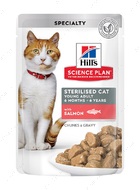 Вологий корм з лососем для стерилізованих котів Hill's Science Plan Young Adult Sterilised