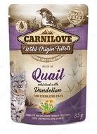 Вологий корм для стерилізованих котів, з перепілкою та кульбабою Carnilove Rich in Quail enriched with Dandelion