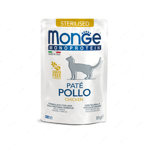 Вологий корм для стерилізованих кішок з куркою Monge Cat Wet MONOPROTEIN Sterilised Pollo