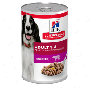 Вологий корм з яловичиною для дорослих собак Hill's SCIENCE PLAN Adult dog with beef