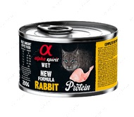 Вологий корм з кроликом для дорослих котів Alpha Spirit Rabbit for Adult Cats