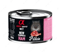 Вологий корм зі свининою для дорослих котів Alpha Spirit Ham for Adult Cats