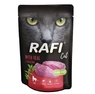 Вологий корм з телятиною для дорослих кішок Dolina Noteci RAFI Cat with veal