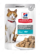 Вологий корм з тріскою для стерилізованих котів Hill's Science Plan Young Adult Sterilised