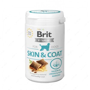 Вітаміни для собак для шкіри і шерсті Brit Vitamins Skin and Coat
