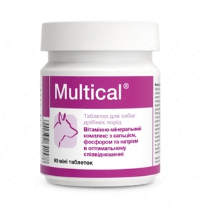 Комплексний вітамінно-мінеральний препарат для дорослих собак маленьких порід Dolfos Multical mini