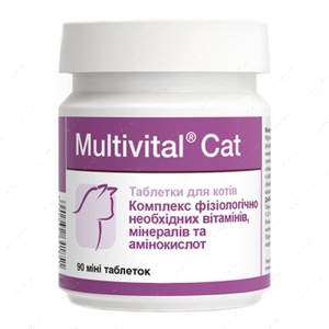 Комплексний вітамінно-мінеральний препарат для кошенят та дорослих котів Dolfos Multivital Cat